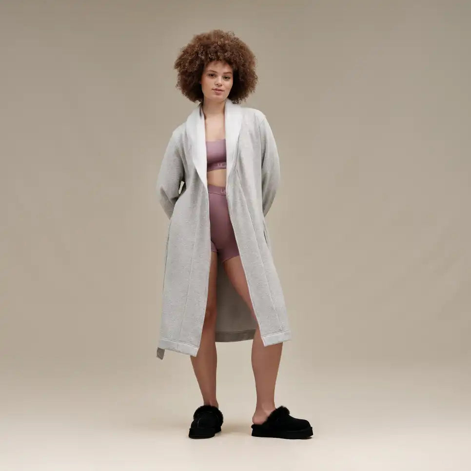 Papuci tip UGG cu blană și platformă – Negru clasic