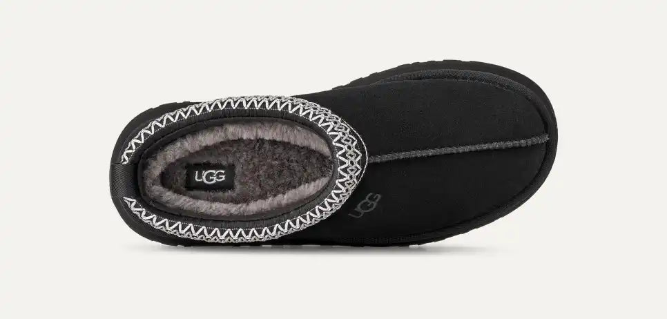 Papuci tip UGG cu platformă – Negru